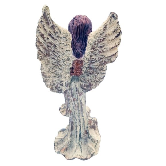 Angel Musician Woman Playing Harp Vintage Resin Christmas Decor 5.75" Holiday - Picture 9 of 14